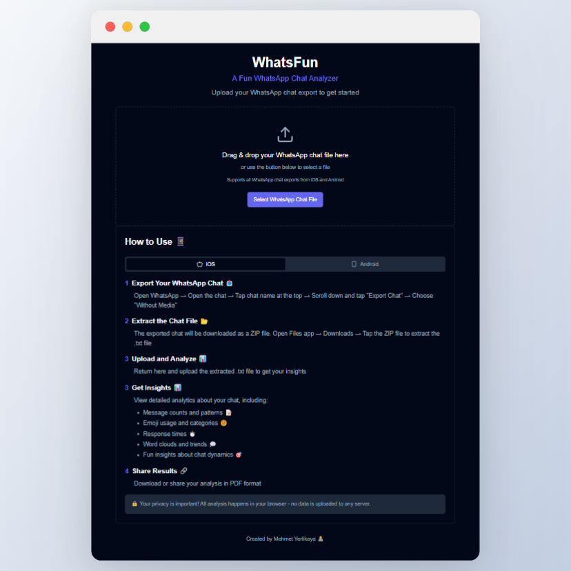 WhatsFun Screenshot
